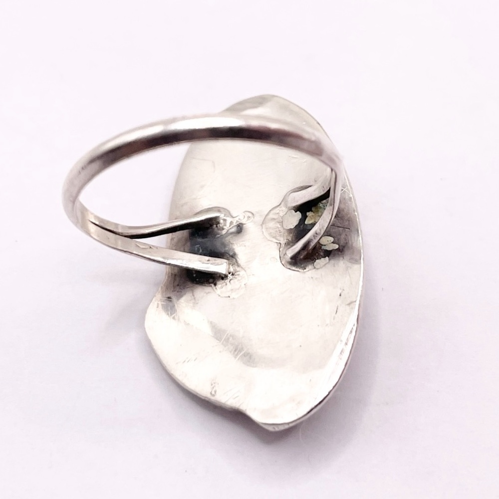 Size 6.5 Goldstone 925 Sterling silver ring - Picture 3 of 7